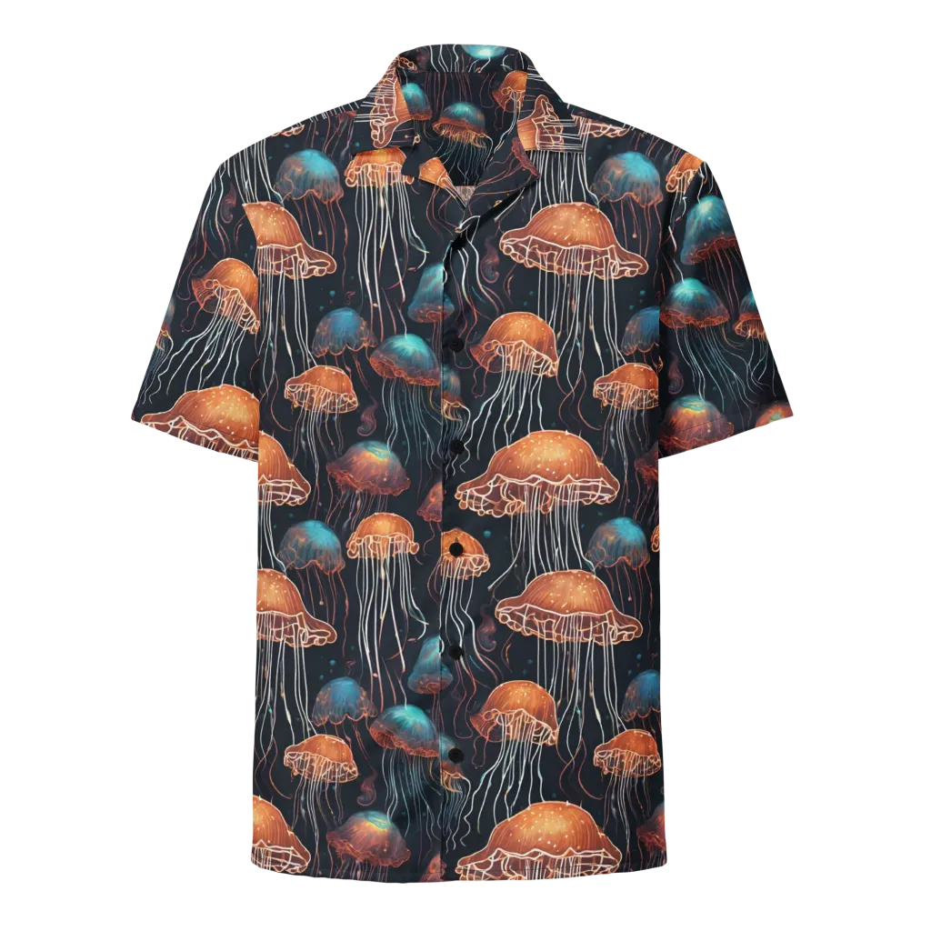 Ocean After Dark on Button Shirt — Front