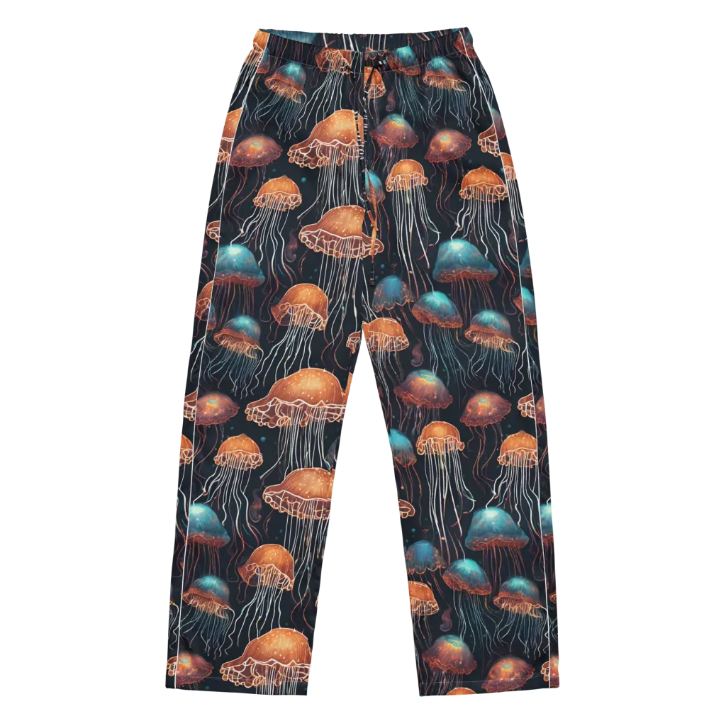 Ocean After Dark on Women's Pajama Pants — Front