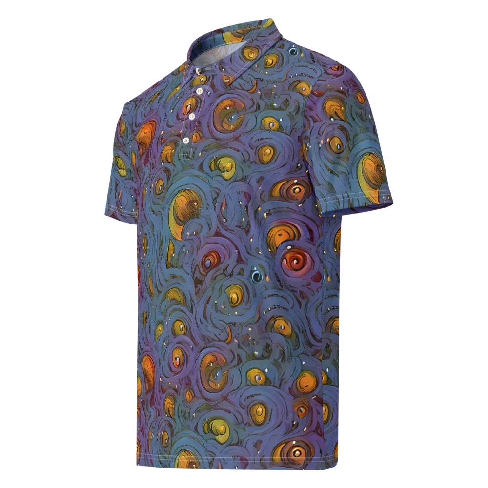 Amber Eye Garden on Men's Slim Fit Polo Shirt — Left Front