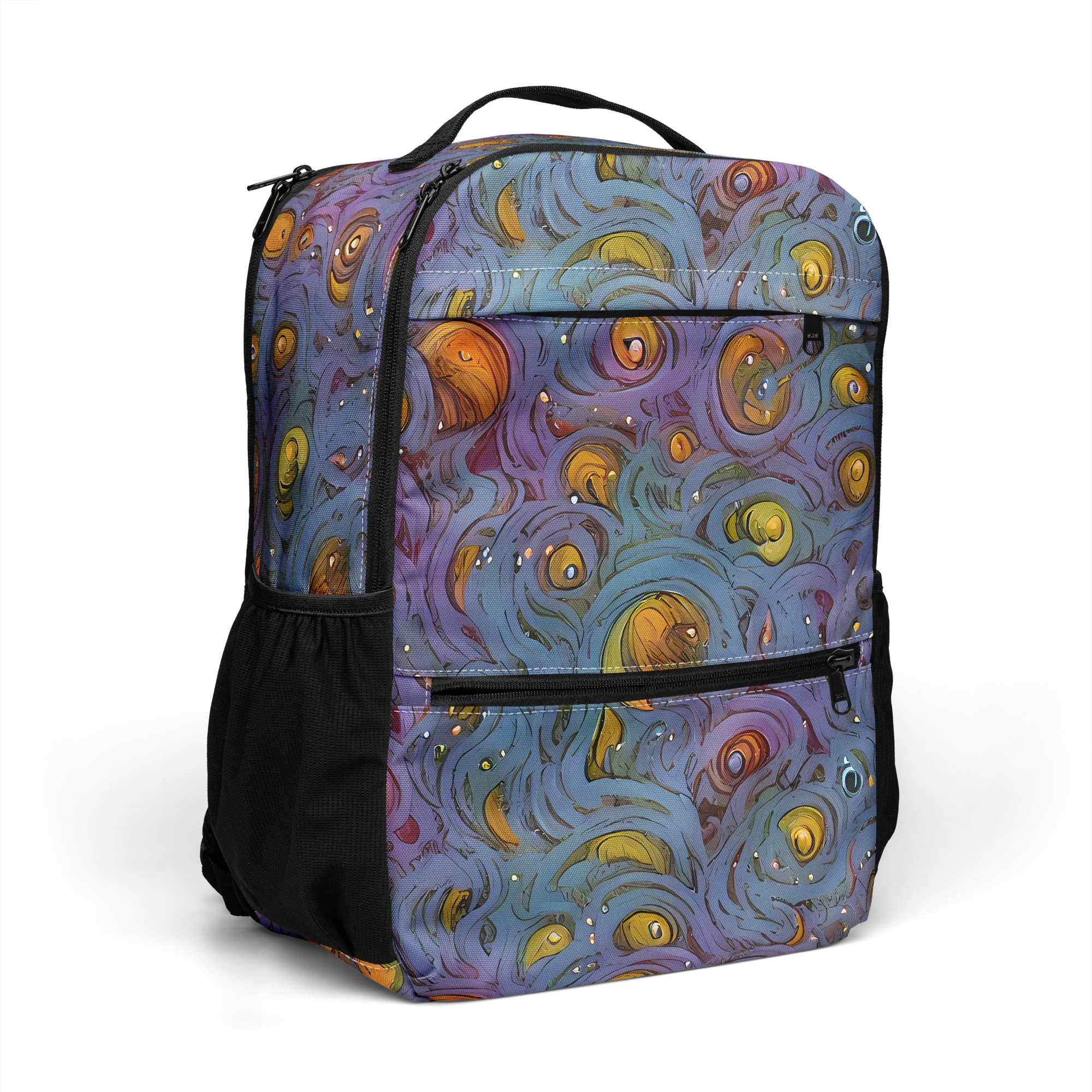 Amber Eye Garden on Utility Backpack — Right Front