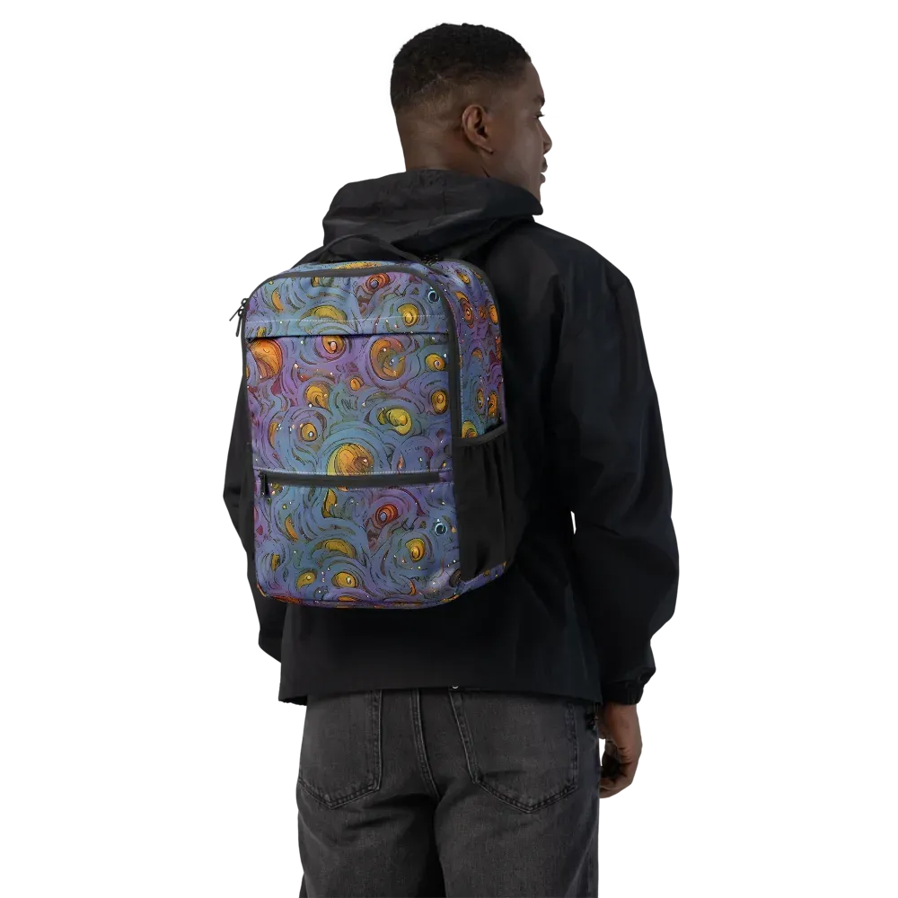 Amber Eye Garden on Utility Backpack — Back