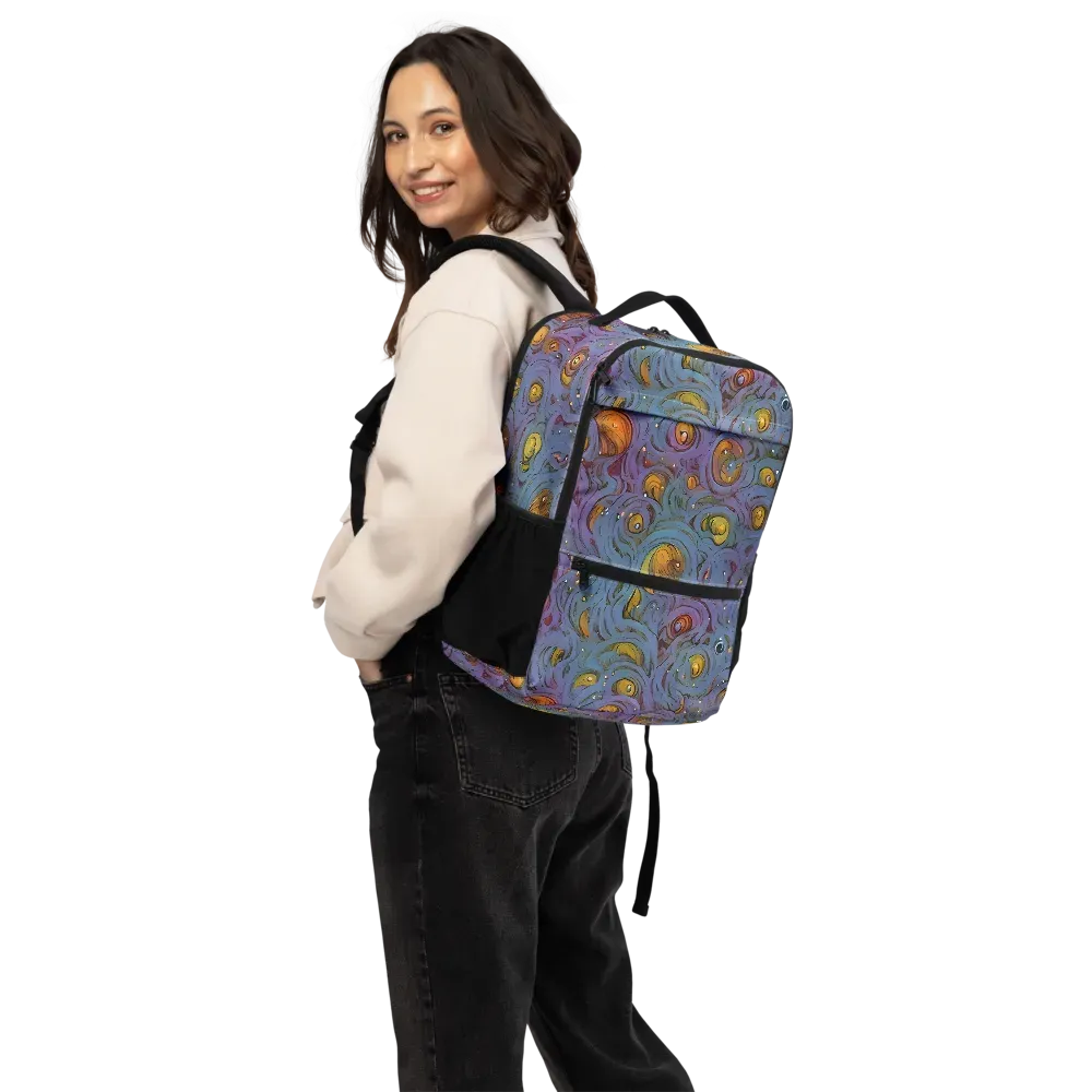 Amber Eye Garden on Utility Backpack — Back