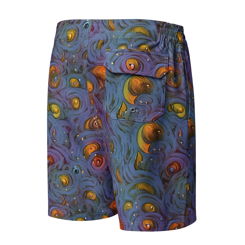 Amber Eye Garden on Men's Board Shorts — Back