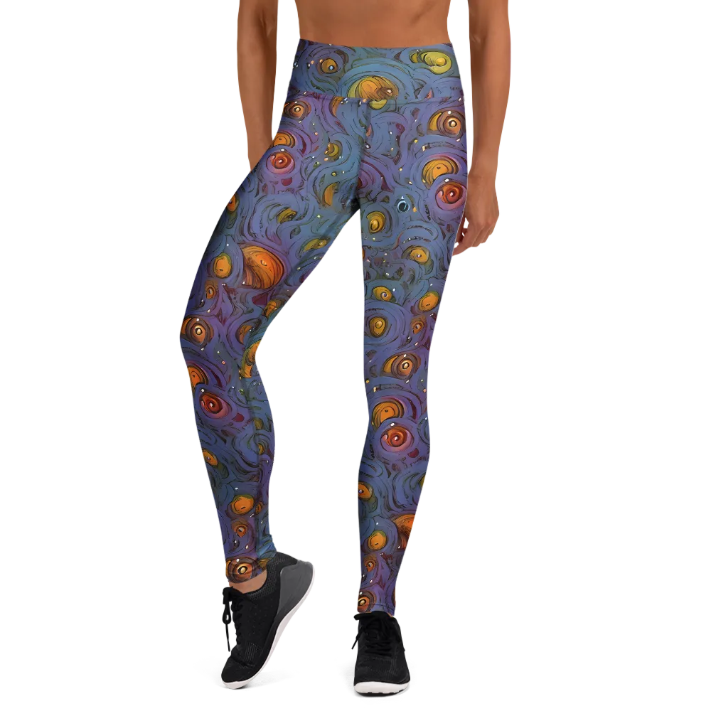 Amber Eye Garden on Yoga Leggings — Front
