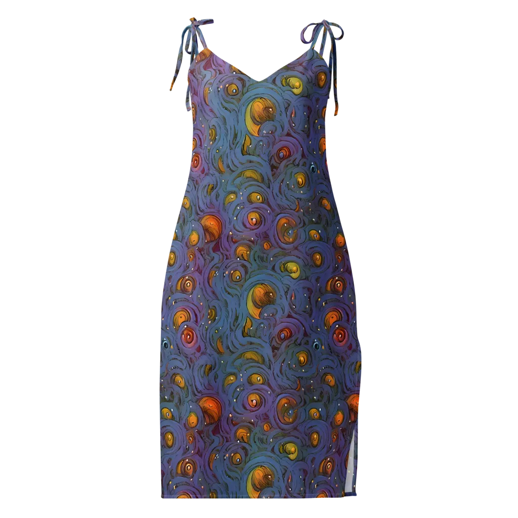 Amber Eye Garden on Slip Dress — Front