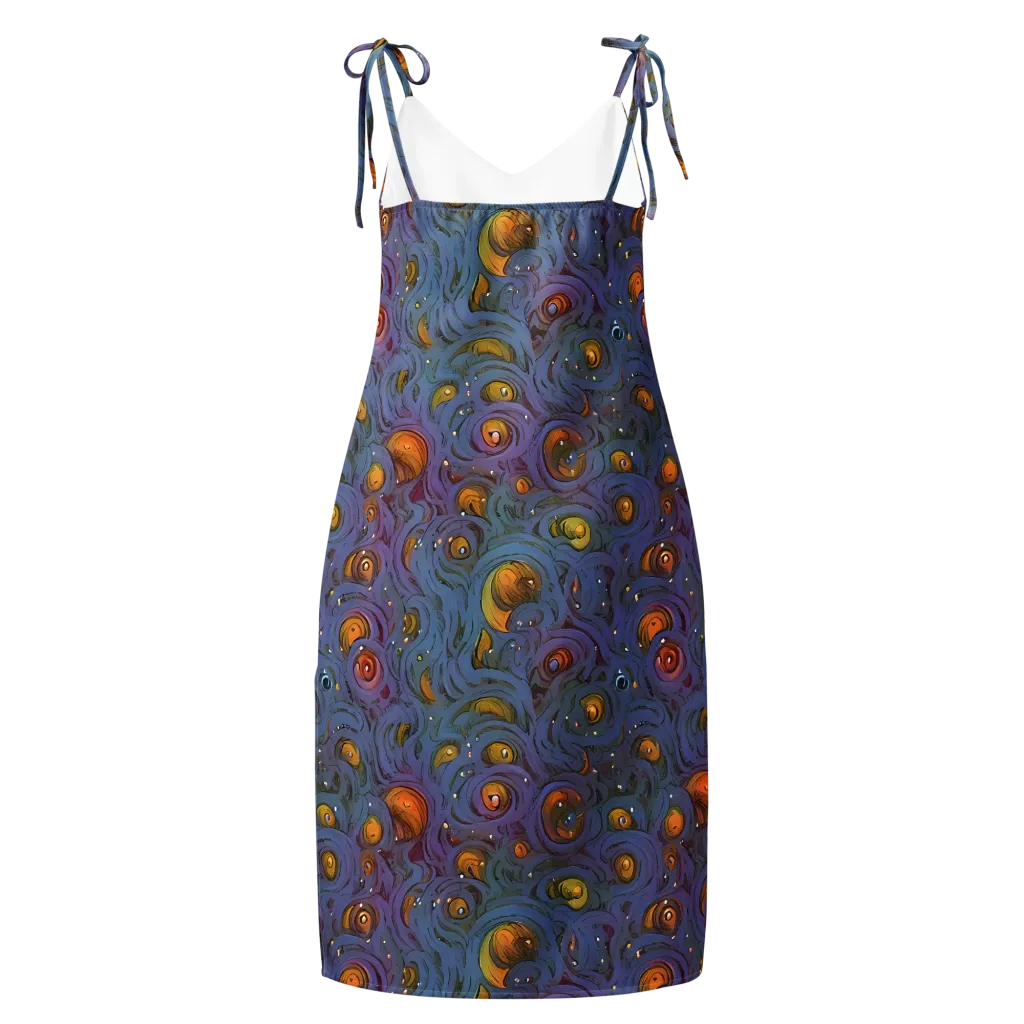 Amber Eye Garden on Slip Dress — Back