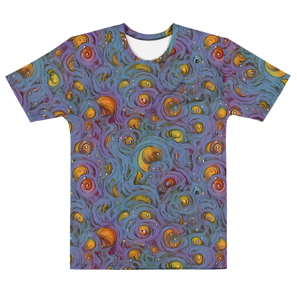 Amber Eye Garden on Men's Cotton Crew Neck T-Shirt — Front