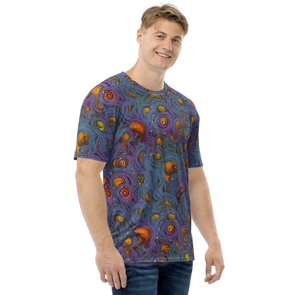 Amber Eye Garden on Men's Crew Neck T-Shirt — Right