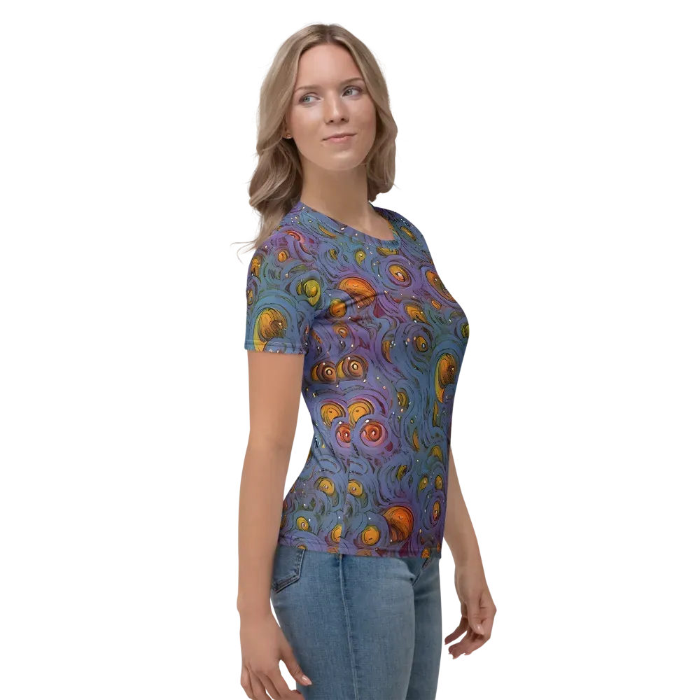 Amber Eye Garden on Women's Crew Neck T-Shirt — Right