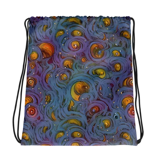 Amber Eye Garden on a Drawstring Bag