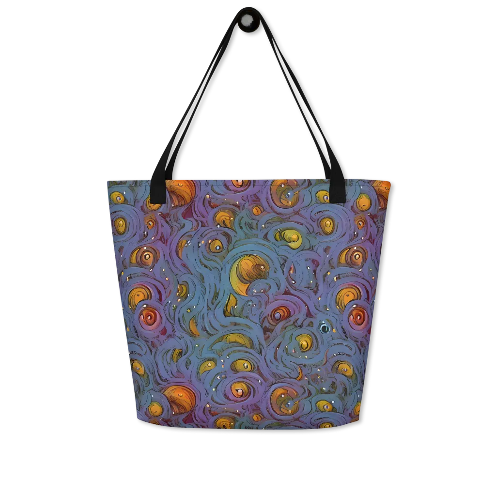 Amber Eye Garden on Large Tote Bag W/ Pocket — Front