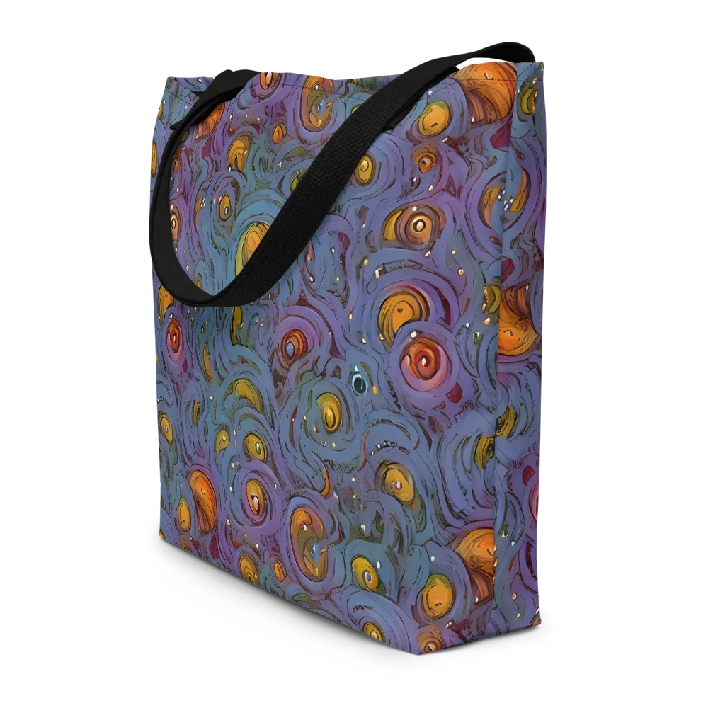 Amber Eye Garden on Large Tote Bag W/ Pocket — Front