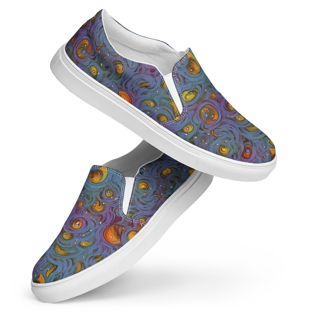 Amber Eye Garden on Women's Slip-On Canvas Shoes — Front