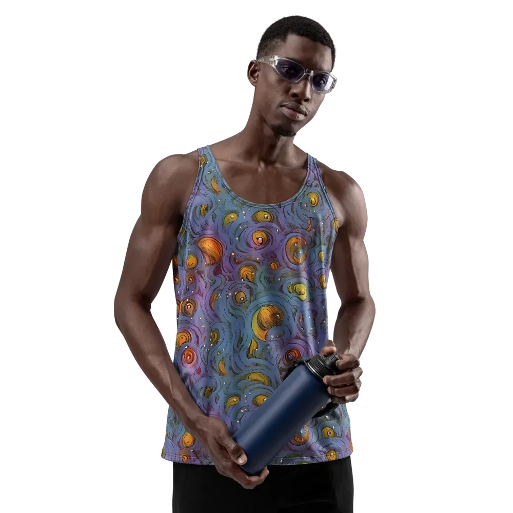 Amber Eye Garden on Men's Tank Top — Front