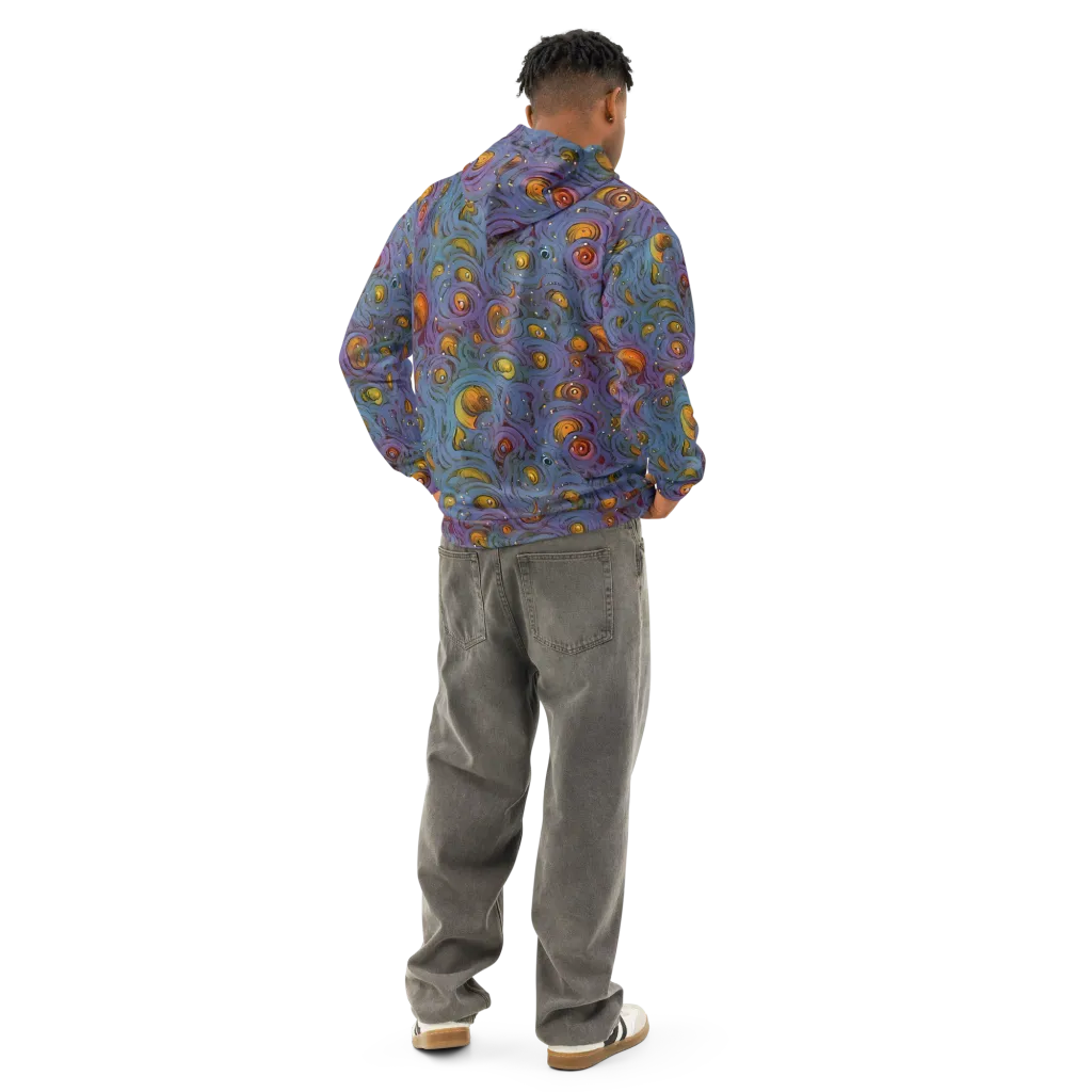 Amber Eye Garden on Cotton Hoodie — Back