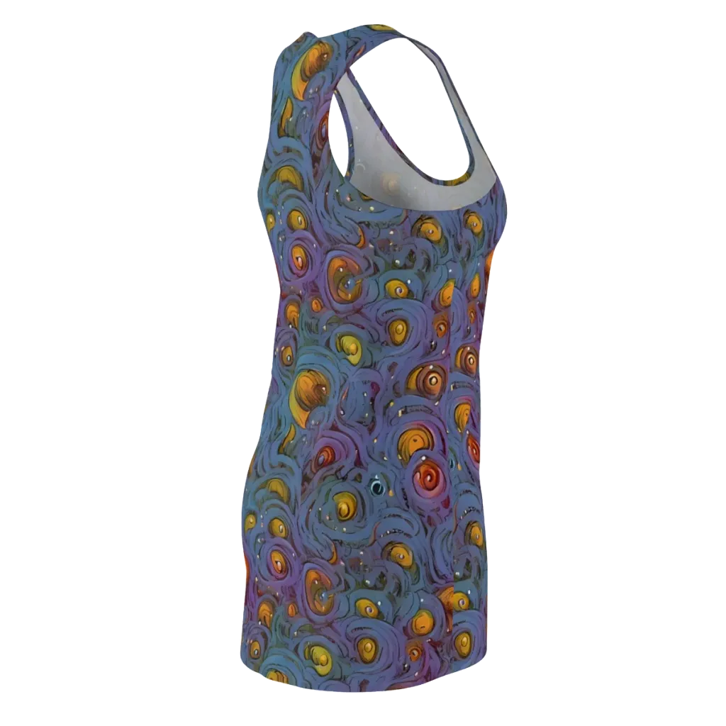 Amber Eye Garden on Racerback Dress — Back Side