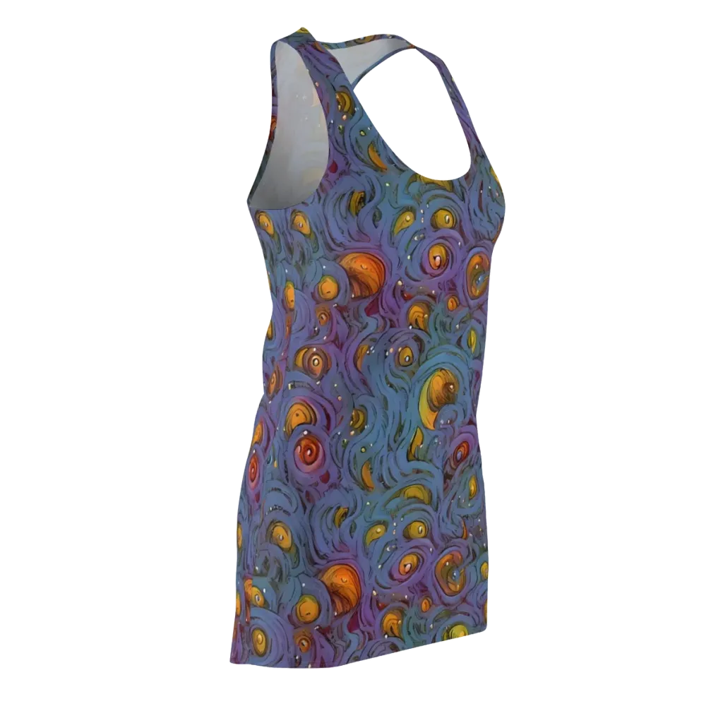 Amber Eye Garden on Racerback Dress — Front Side