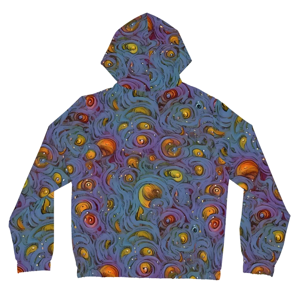 Amber Eye Garden on Women's Full-Zip Hoodie — Back