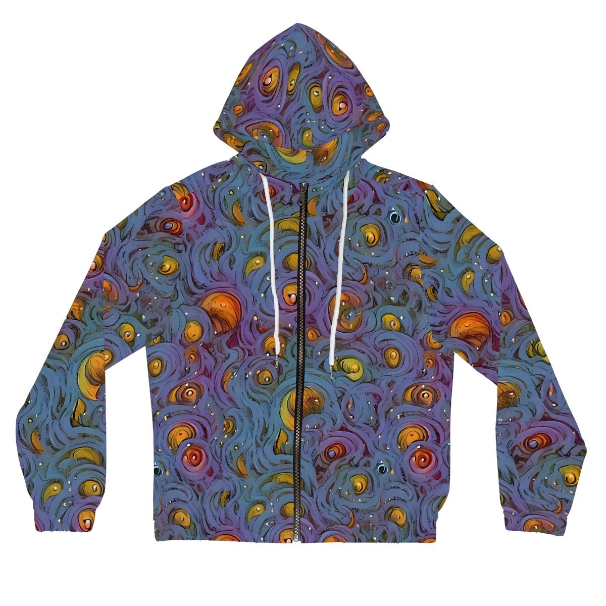 Amber Eye Garden on Women's Full-Zip Hoodie — Front