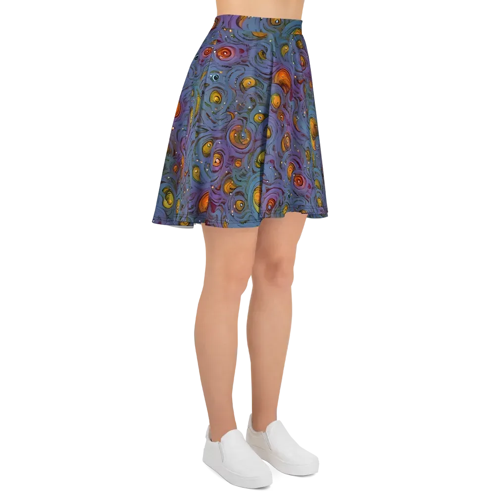 Amber Eye Garden on Skater Skirt — Right