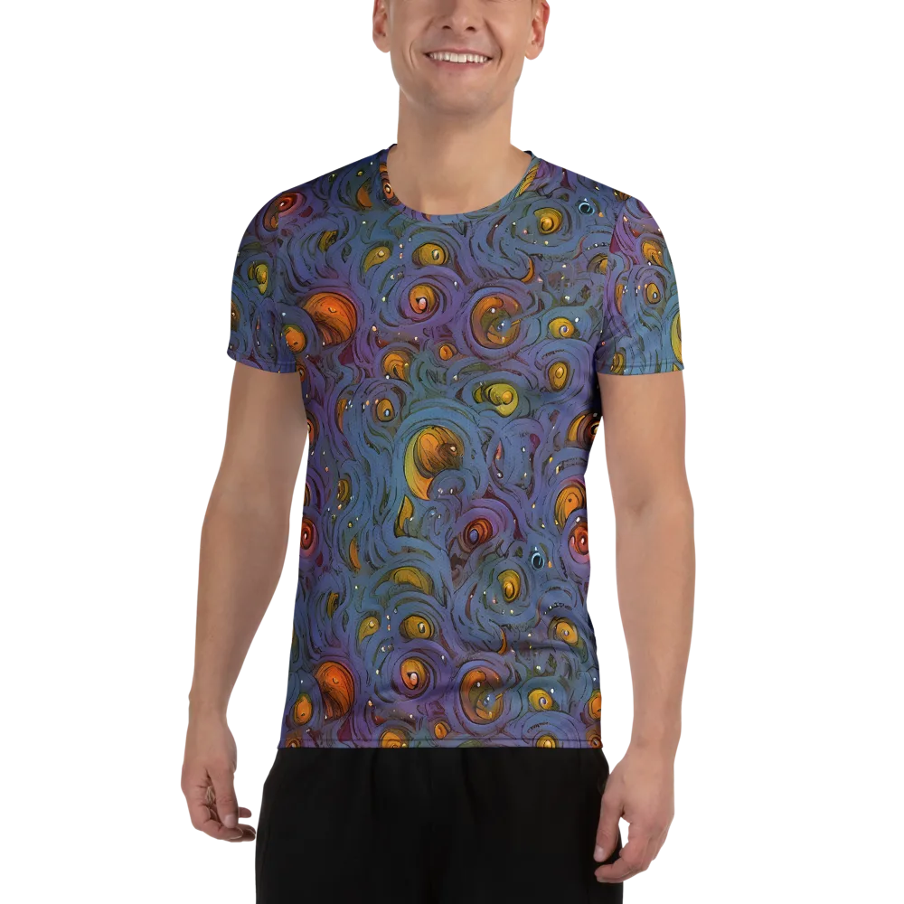 Amber Eye Garden on Men's Athletic T-Shirt — Front