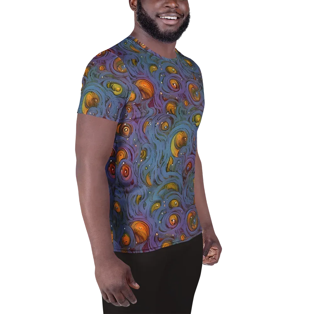 Amber Eye Garden on Men's Athletic T-Shirt — Right