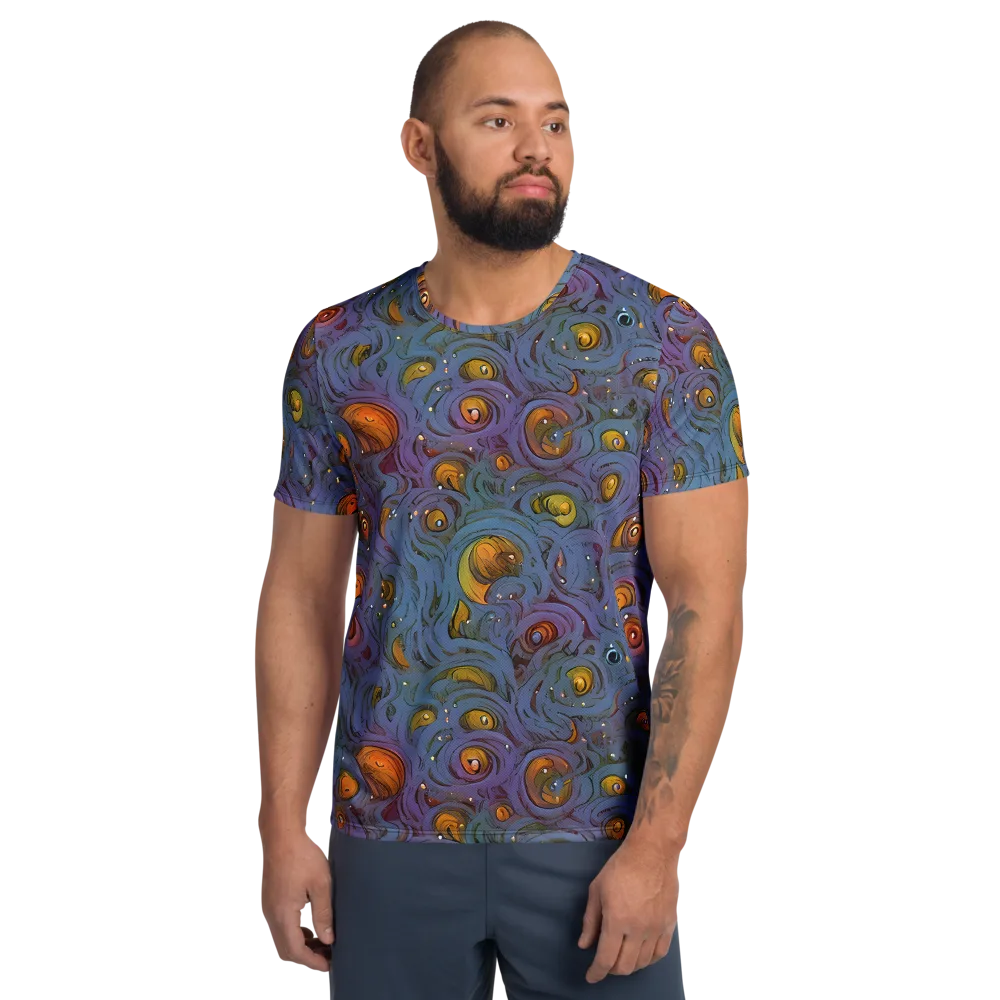 Amber Eye Garden on Men's Athletic T-Shirt — Front