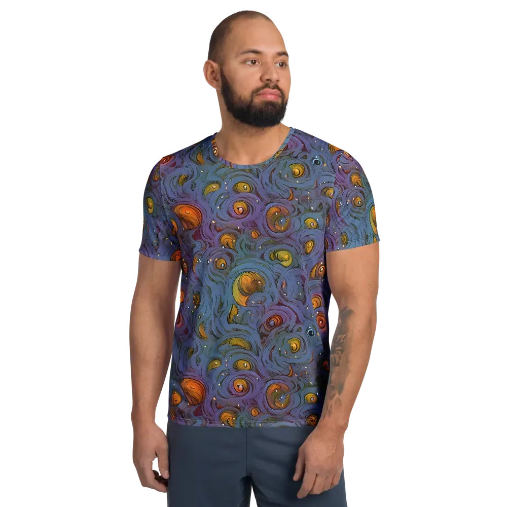 Amber Eye Garden on Men's Athletic T-Shirt — Front