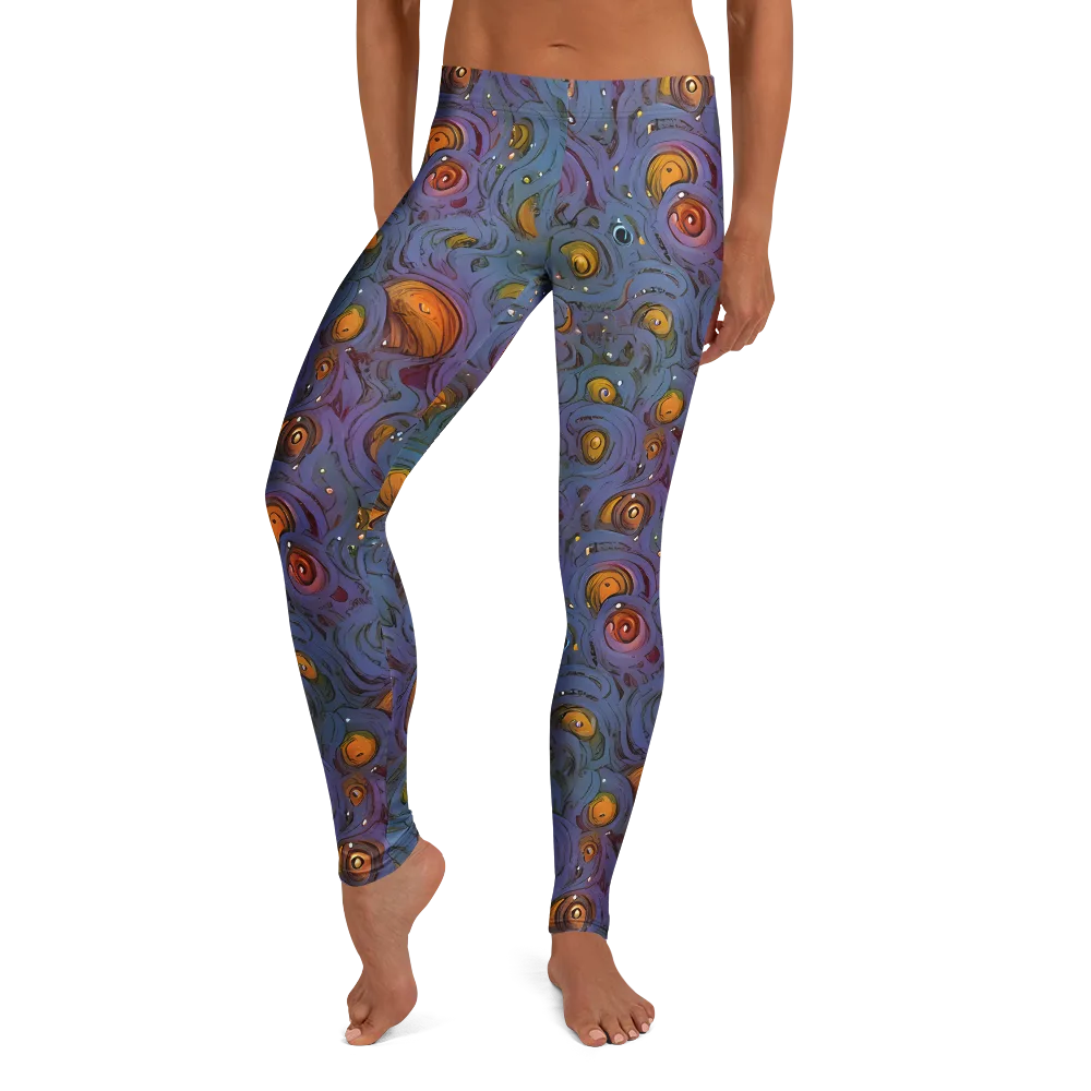 Amber Eye Garden on Leggings — Front