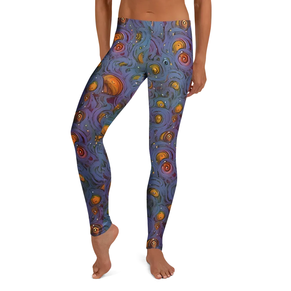Amber Eye Garden on Leggings — Front