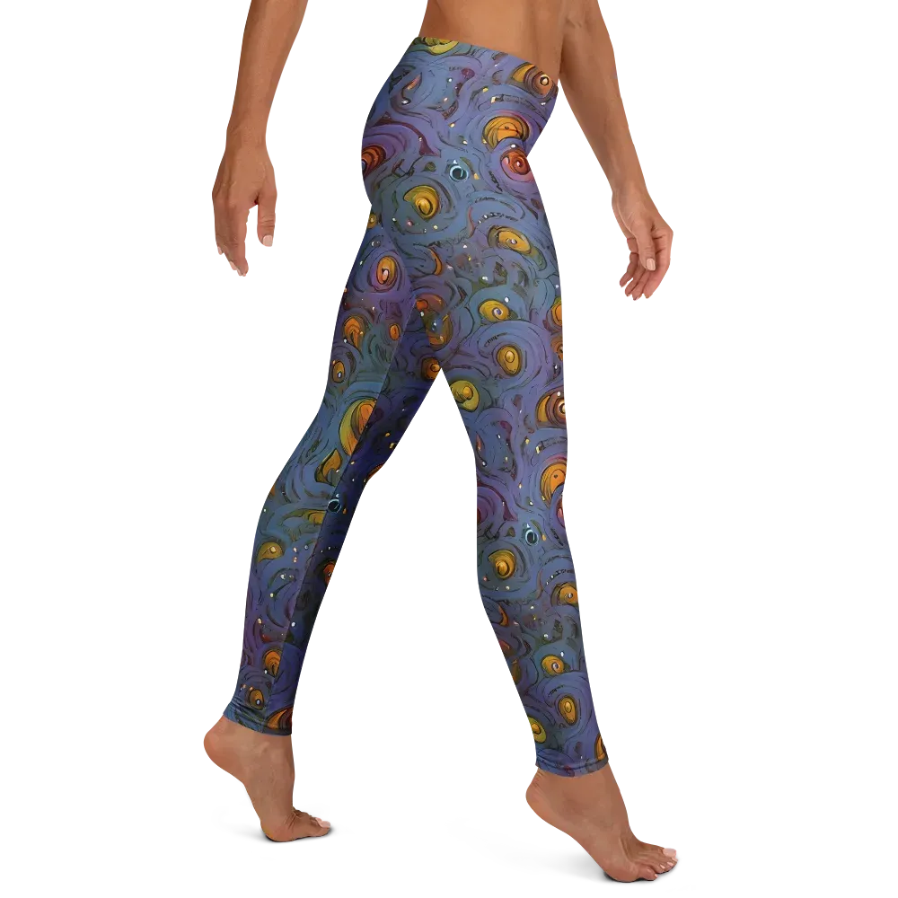 Amber Eye Garden on Leggings — Right