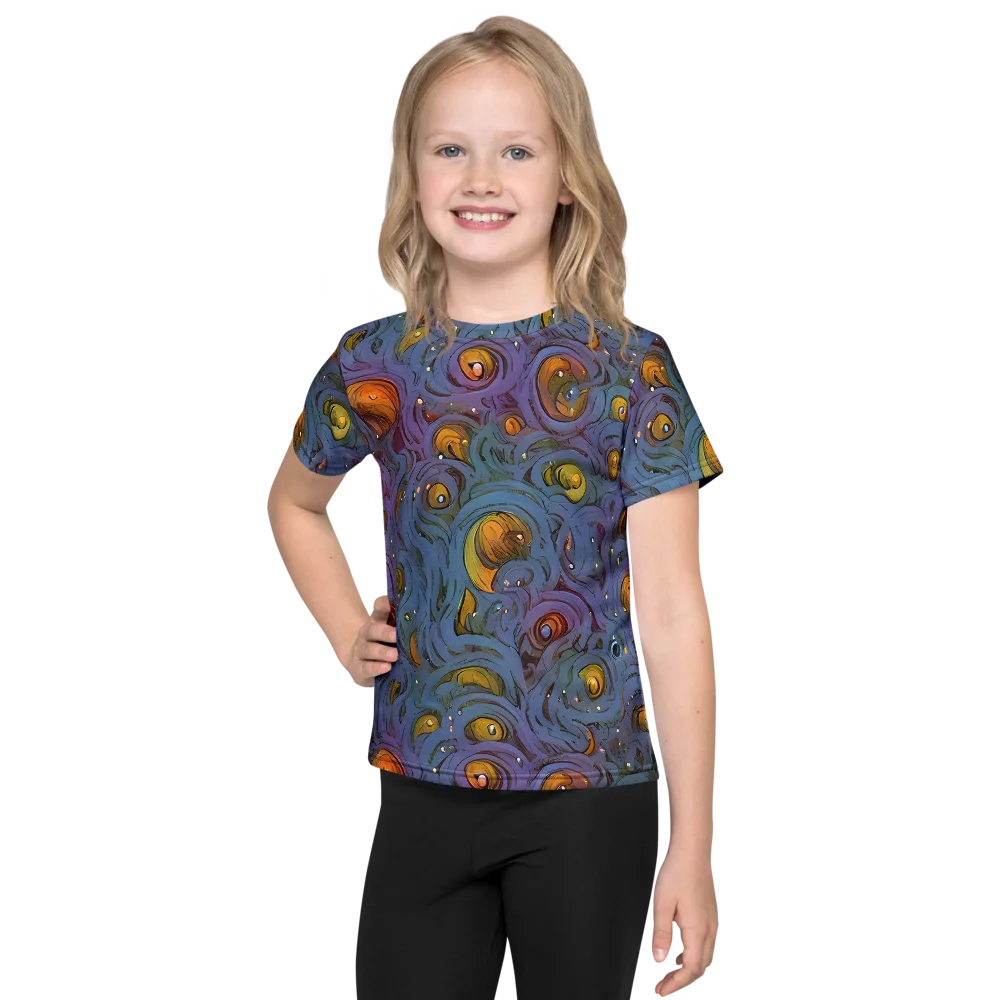 Amber Eye Garden on Kids Crew Neck T-Shirt — Front