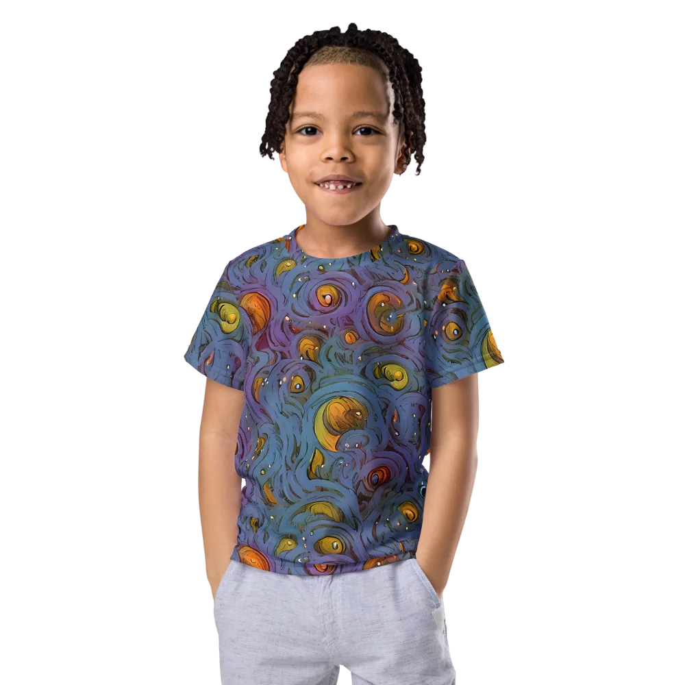 Amber Eye Garden on Kids Crew Neck T-Shirt — Front
