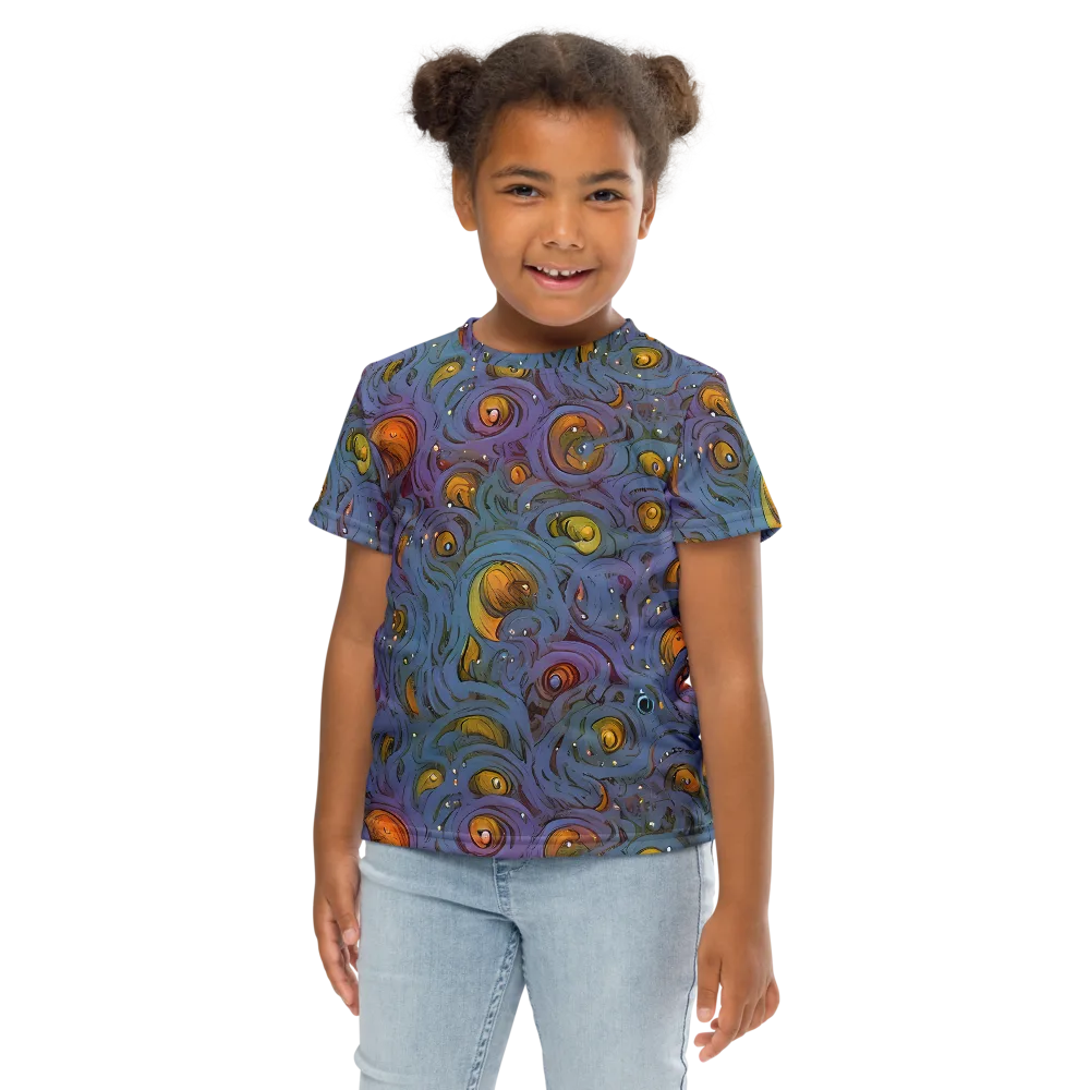 Amber Eye Garden on Kids Crew Neck T-Shirt — Front