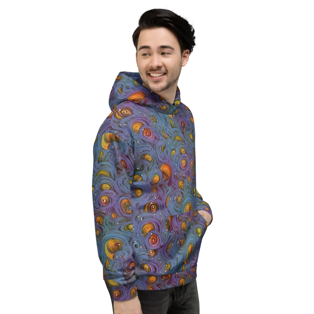Amber Eye Garden on Hoodie — Right