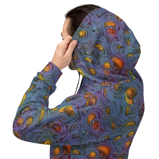 Amber Eye Garden on a Hoodie