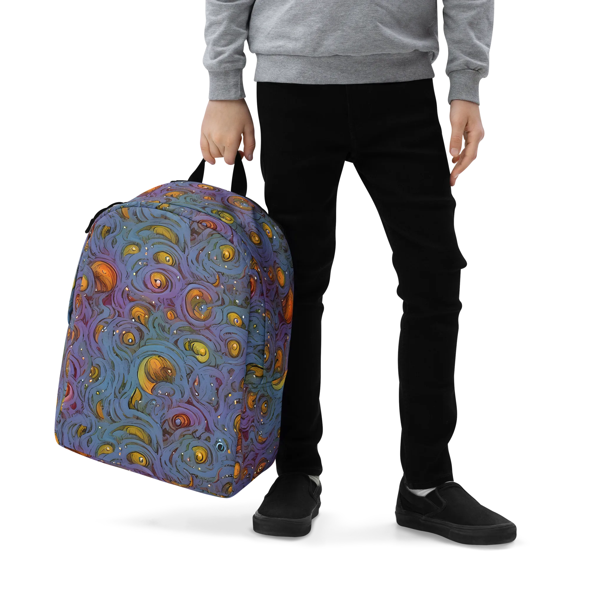 Amber Eye Garden on Minimalist Backpack — Zoomed-in