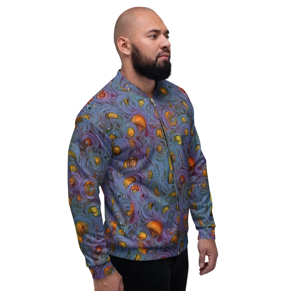Amber Eye Garden on Bomber Jacket — Right