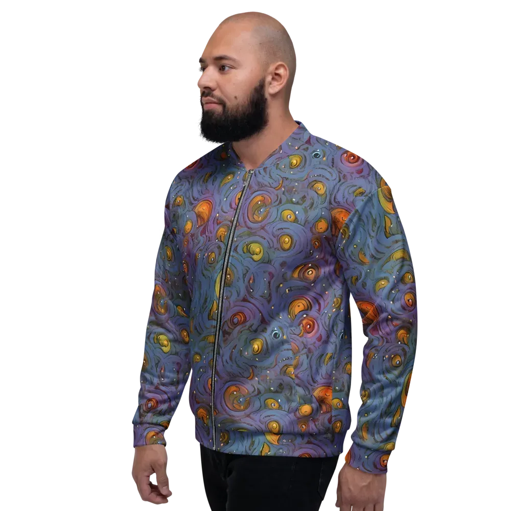 Amber Eye Garden on Bomber Jacket — Left