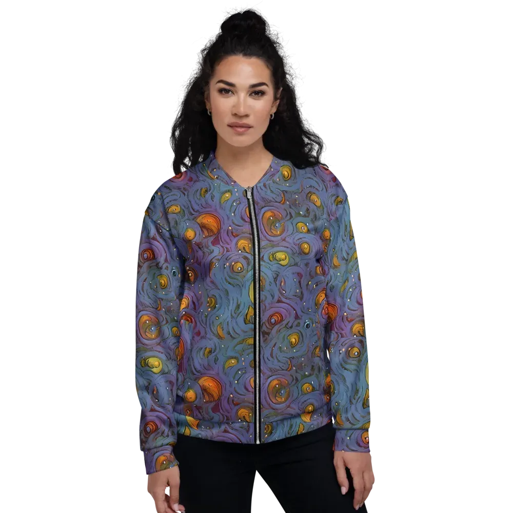 Amber Eye Garden on Bomber Jacket — Front