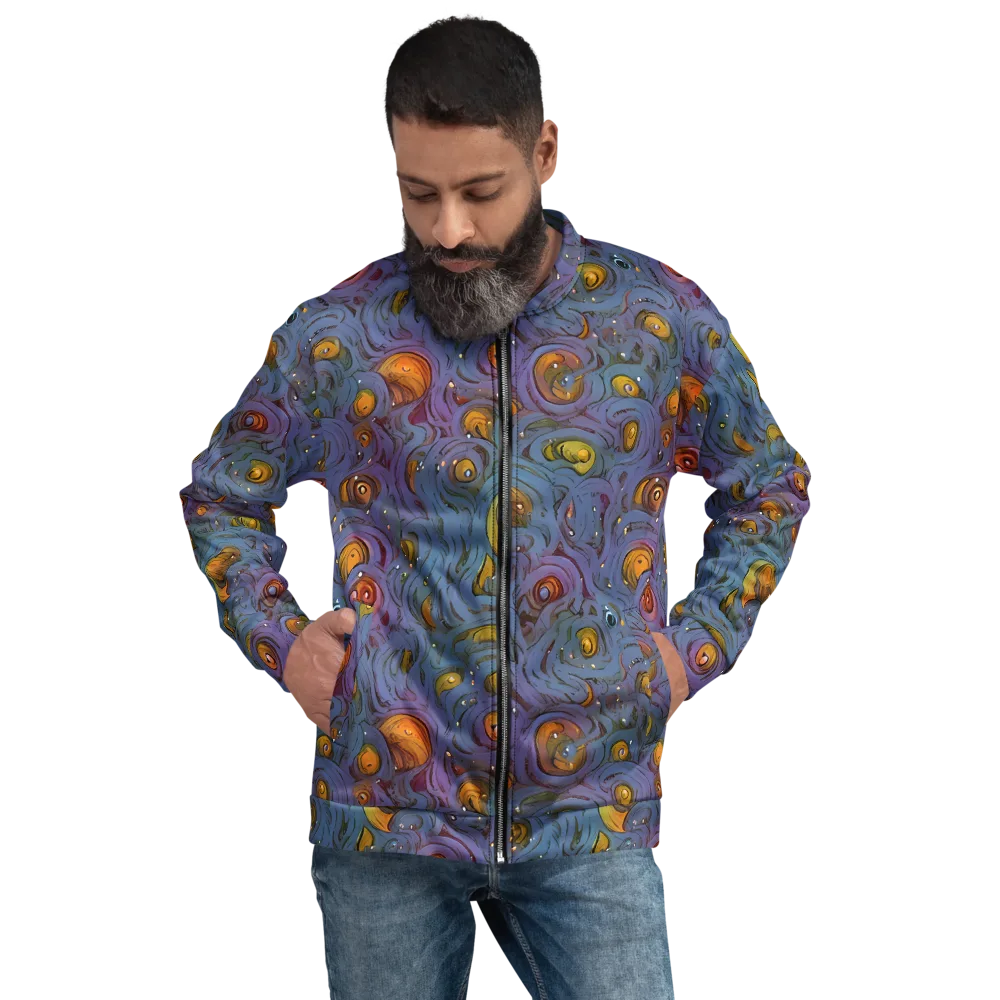 Amber Eye Garden on Bomber Jacket — Front