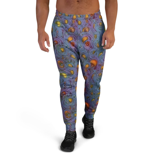 Amber Eye Garden on a Men's Joggers
