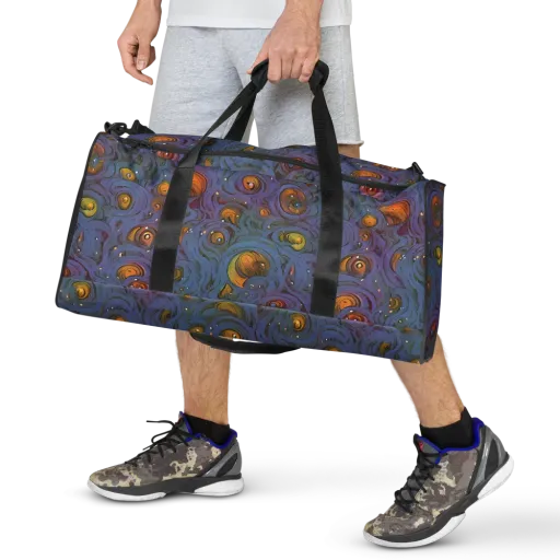 Amber Eye Garden on a Duffle Bag