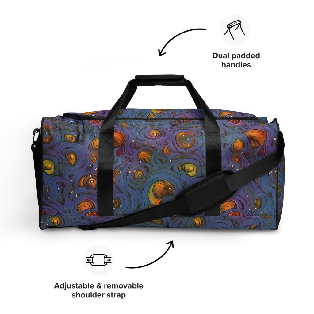 Amber Eye Garden on Duffle Bag — Front