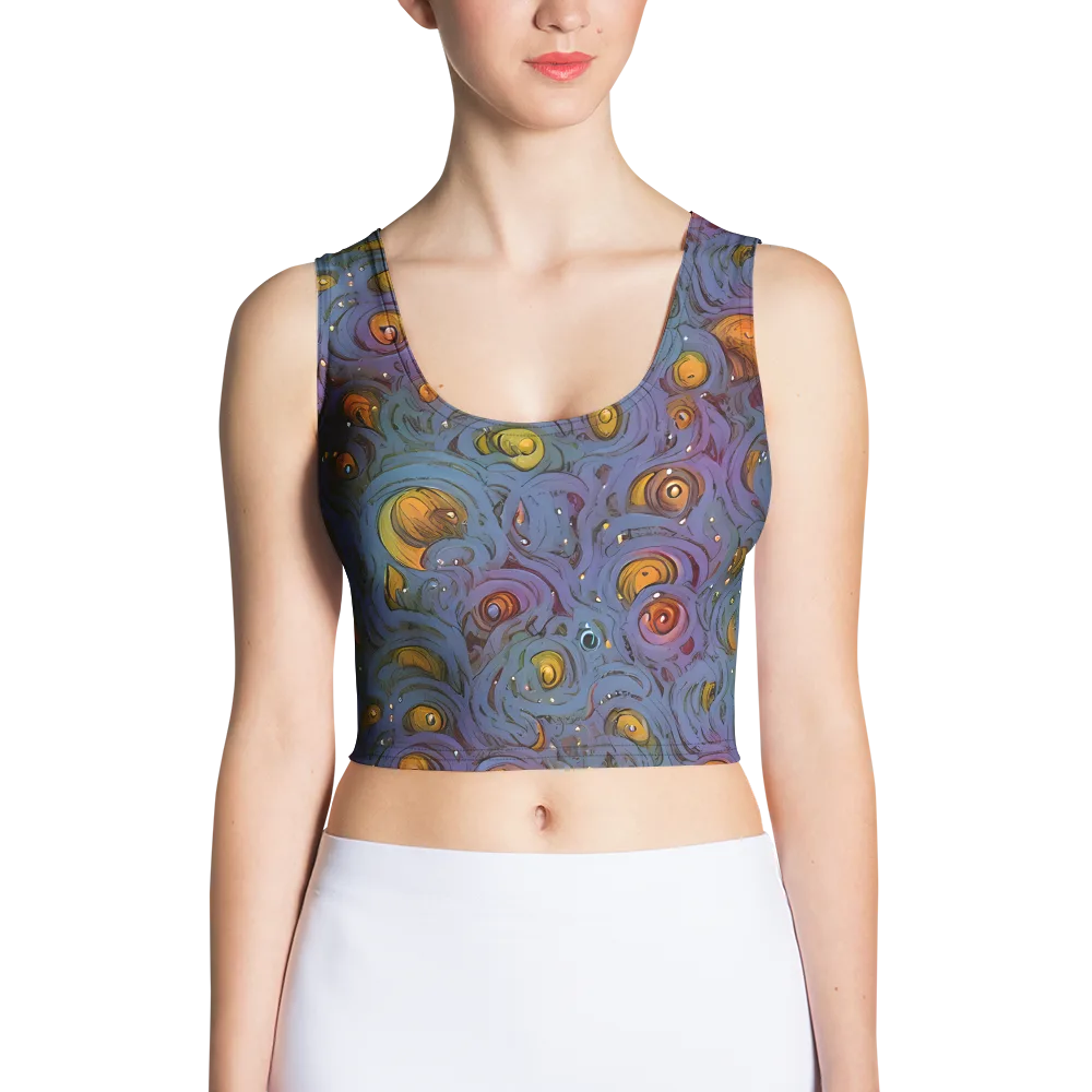 Amber Eye Garden on Crop Top — Front
