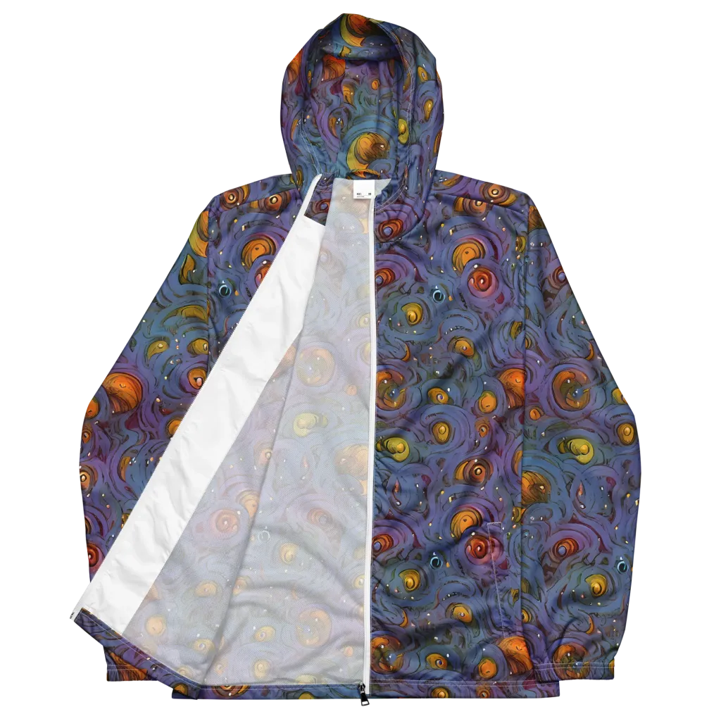 Amber Eye Garden on Men's Windbreaker — Front
