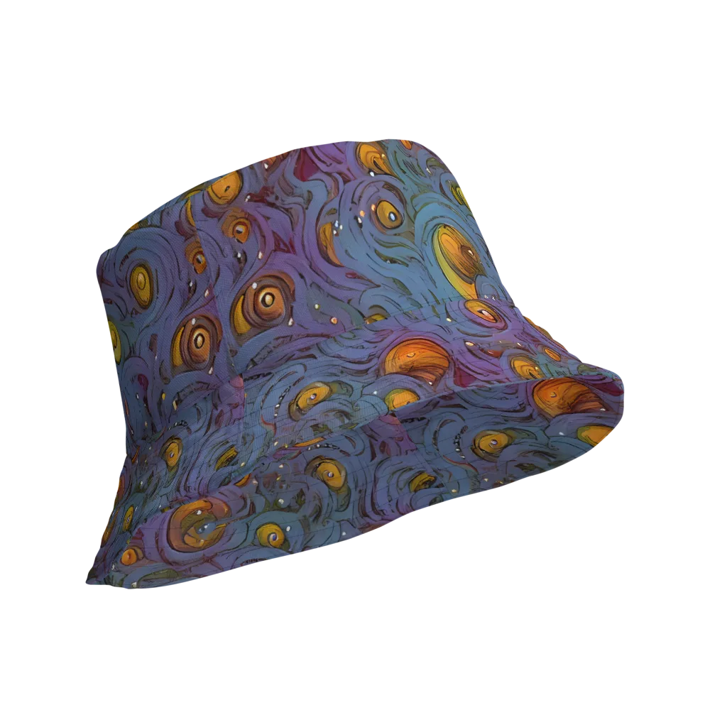 Amber Eye Garden on Reversible Bucket Hat — Product details Outside