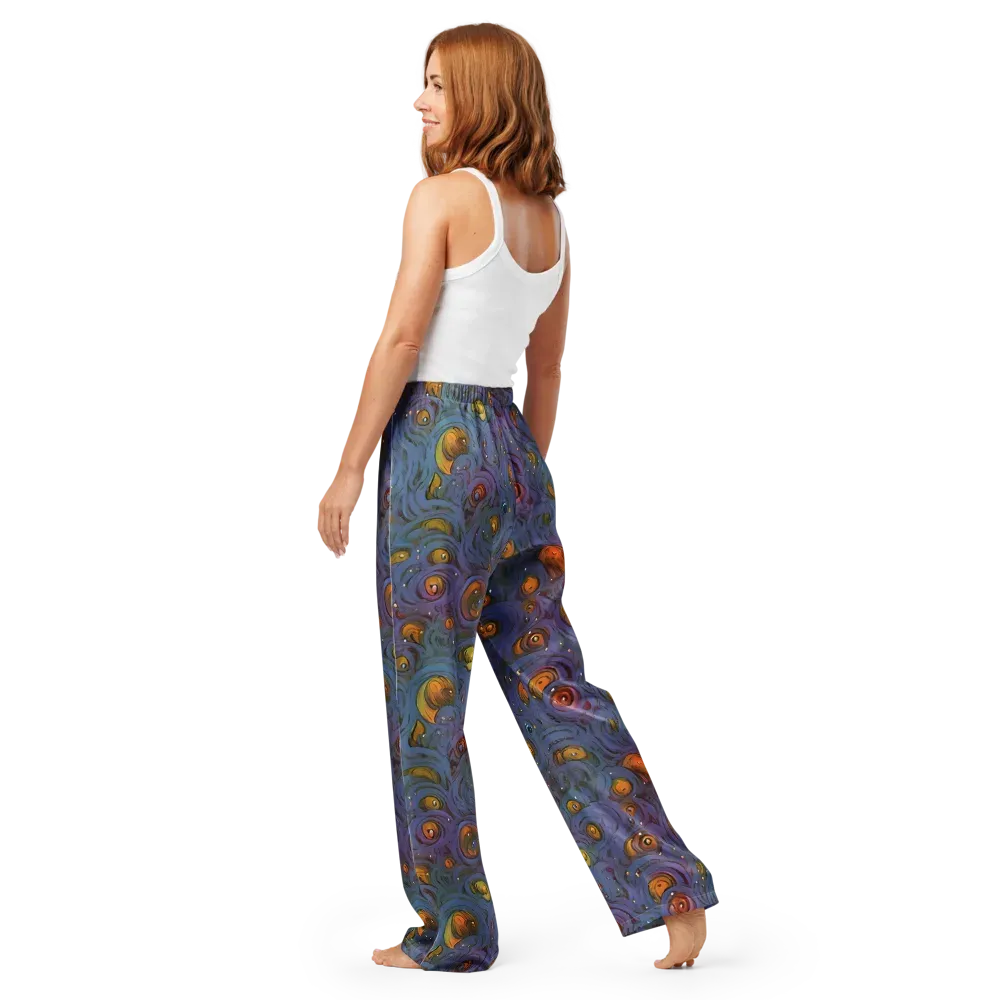 Amber Eye Garden on Women's Pajama Pants — Back