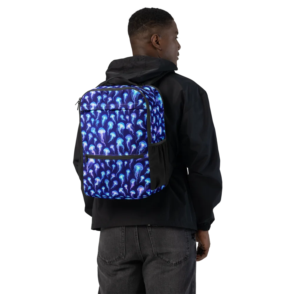 Electric Ocean on Utility Backpack — Back