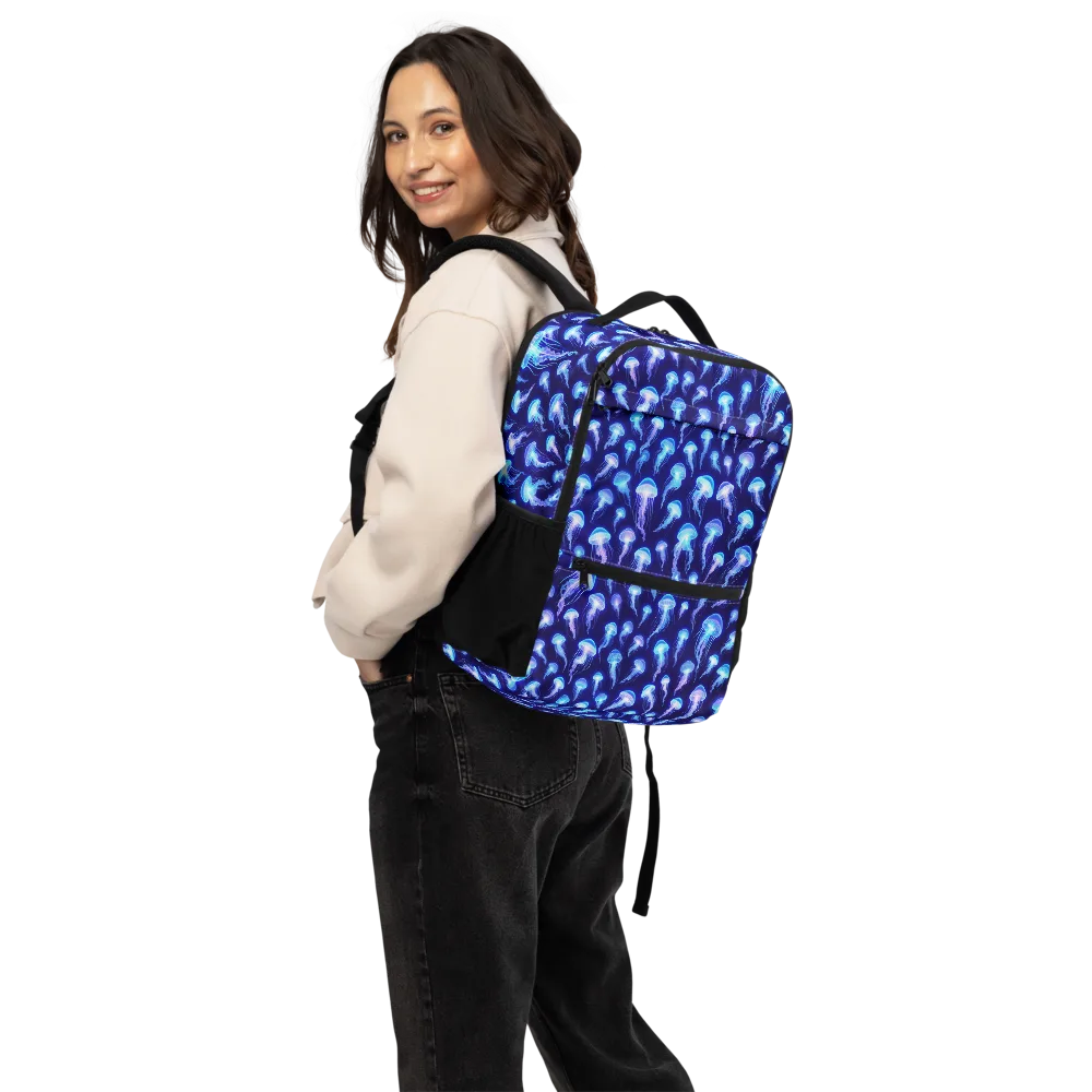 Electric Ocean on Utility Backpack — Back